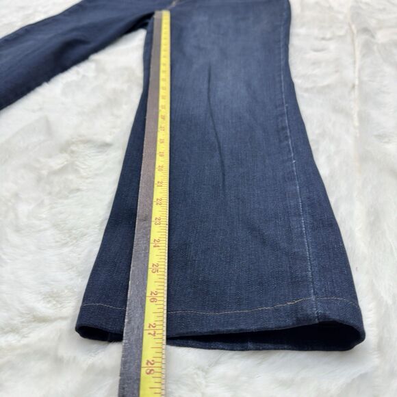 Lee Relaxed Fit Straight Leg Jeans Womens Size 12 Mid Rise Stretch Blue - Picture 12 of 16